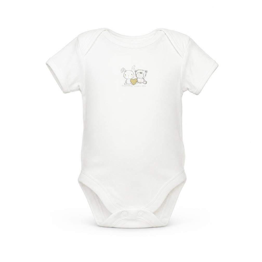 George Baby White   Romper One-Piece Size 0-3 Months  - Bunny & Bear