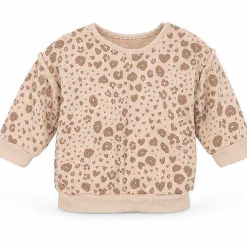 George Girls Brown Animal Print  Pullover Jumper Size 0-3 Months