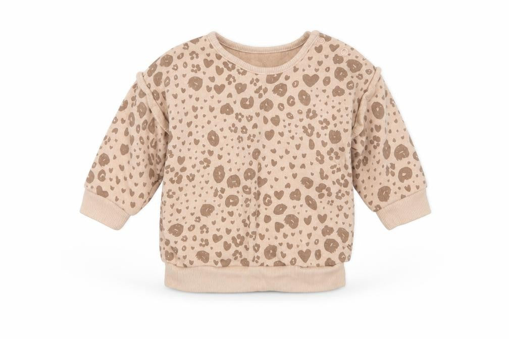 George Girls Brown Animal Print  Pullover Jumper Size 0-3 Months
