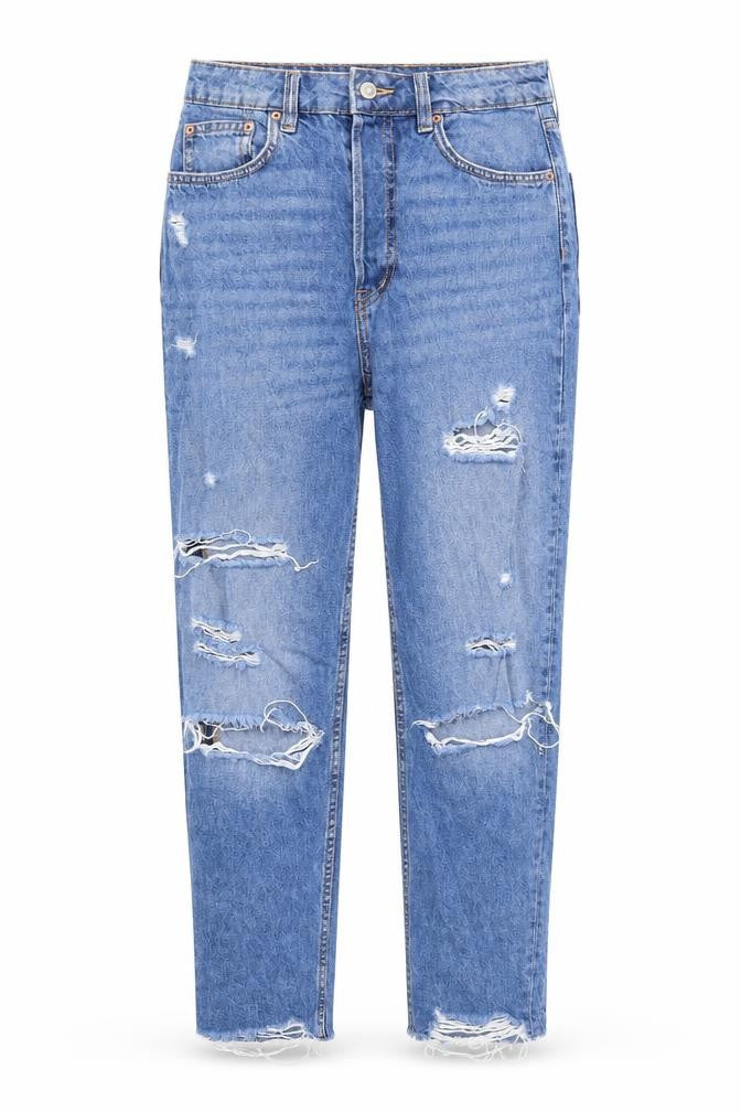 H&M Womens Blue   Tapered Jeans Size 8 L25 in