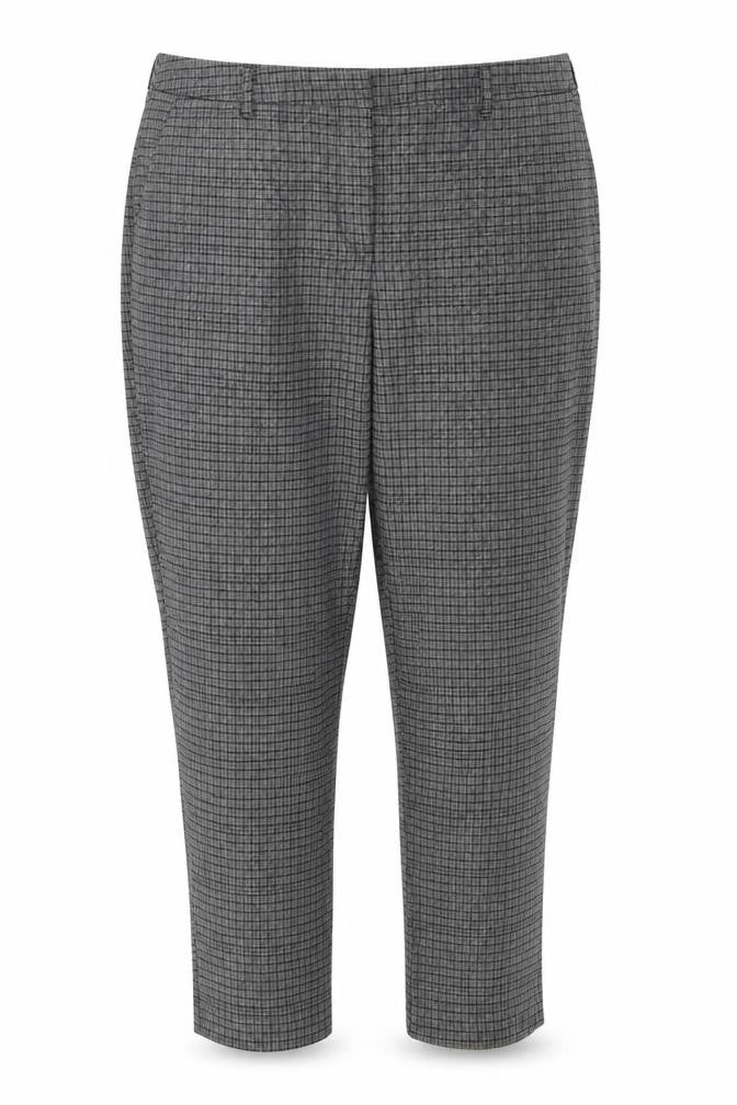 Tue Womens Grey Plaid  Trousers  Size 14 L28 in