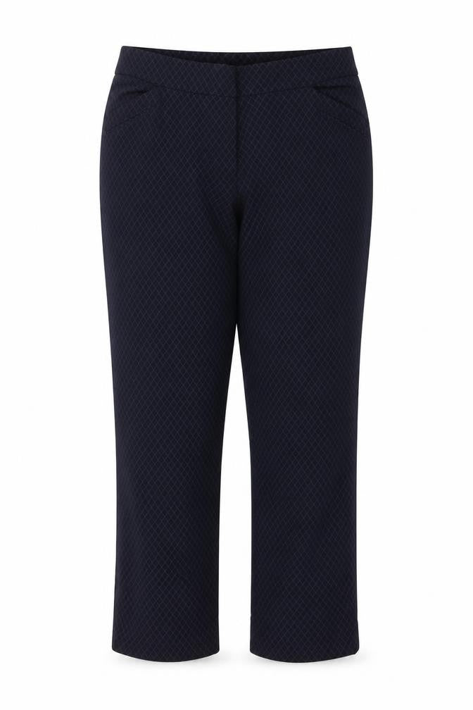 Reitmans Womens Blue Argyle/Diamond  Trousers  Size 18 L26 in