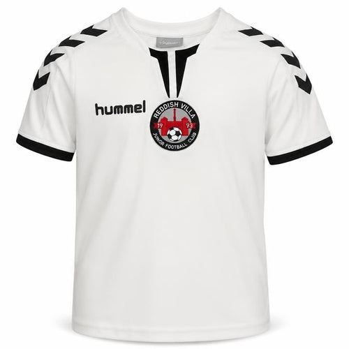 Hummel Boys White   Jersey Casual Size 7 Years  - Reddish villa fc