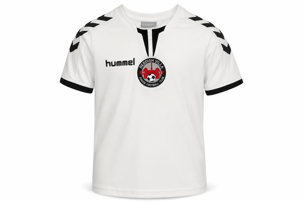 Hummel Boys White   Jersey Casual Size 7 Years  - Reddish villa fc