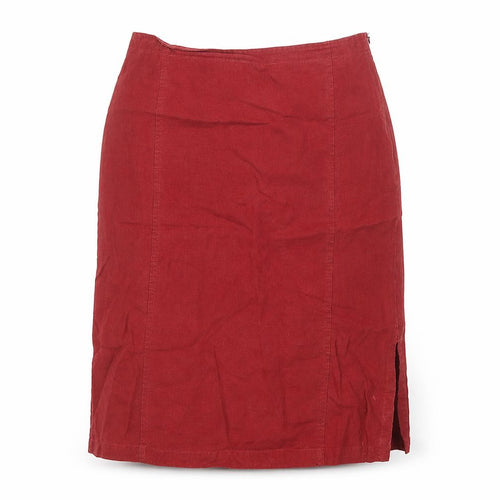 Gina B. Womens Red   Straight & Pencil Skirt Size 12