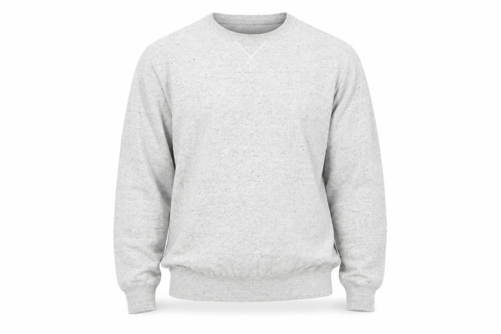 Front view of Marks & Spencer men’s grey jumper, size M