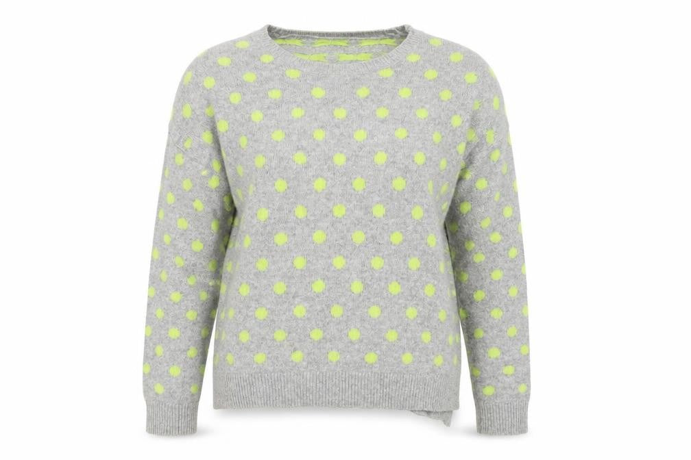 Front view of Monki women’s grey knit jumper, size S