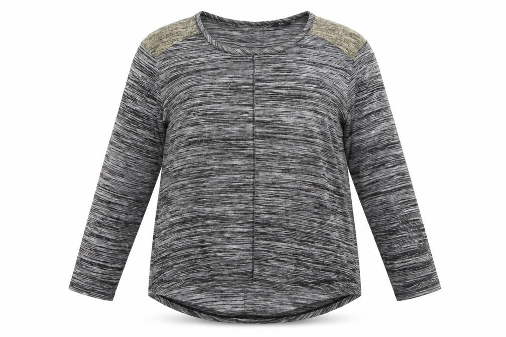 Front view of F&F women’s grey jumper, size UK 18