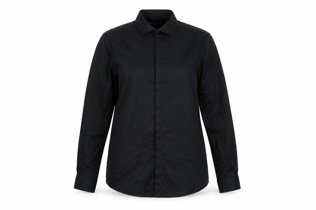 Cedarwood State Womens Black Basic Button-Up Size 16