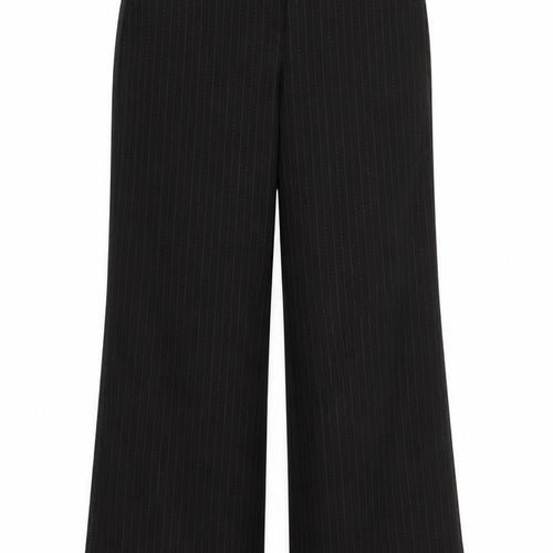 evie Womens Black Striped  Trousers  Size 12 L27 in