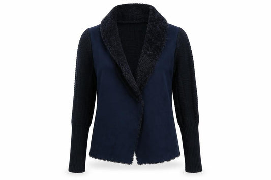 Front view of Oasis women’s blue jacket, size M