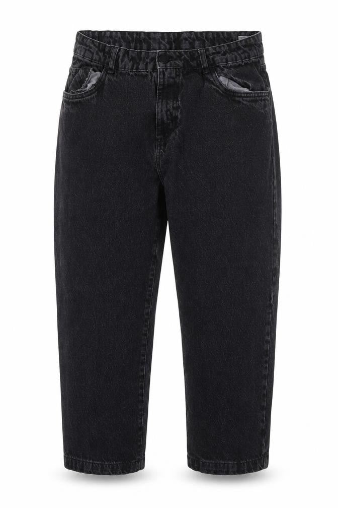 Front view of 365 women’s black cropped jeans, size UK 38, 26-inch leg
