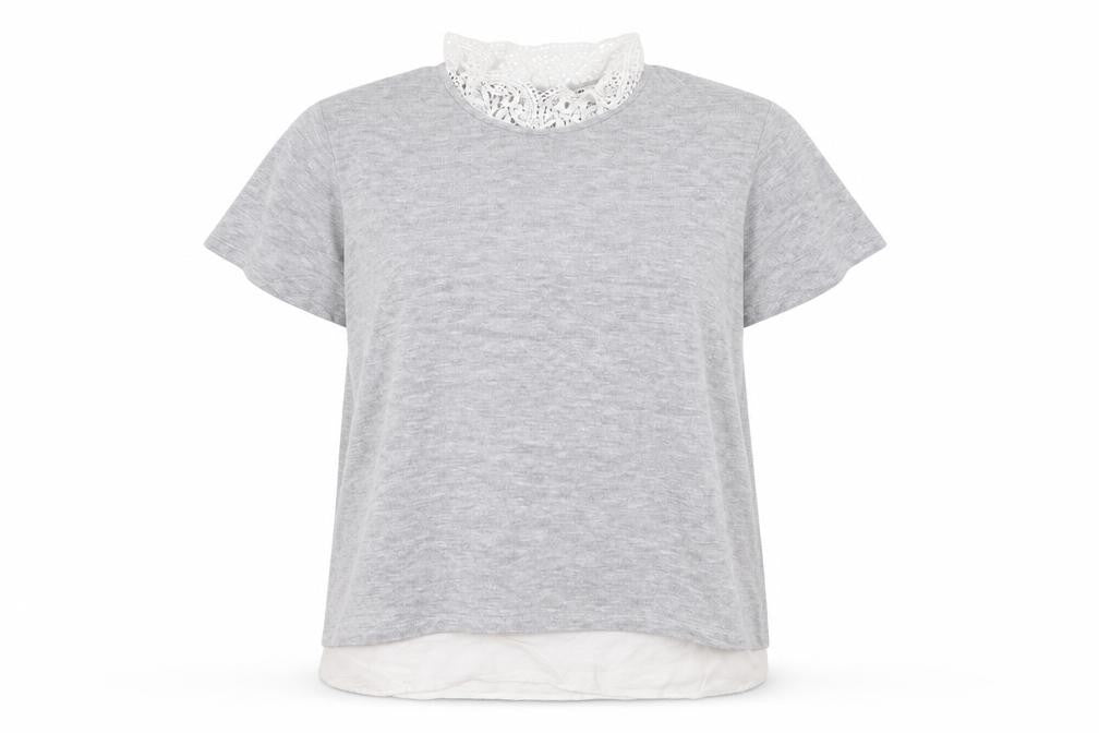 Front view of TU women’s grey pullover sweatshirt, size UK 18
