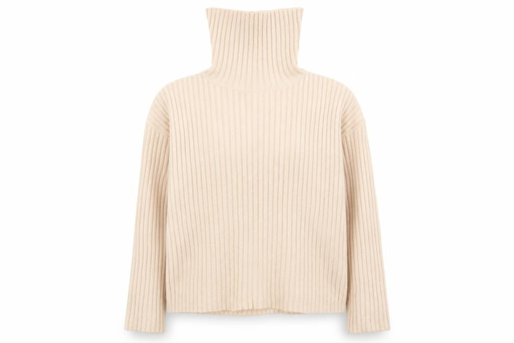 Front view of Brave Soul women’s beige jumper, size M