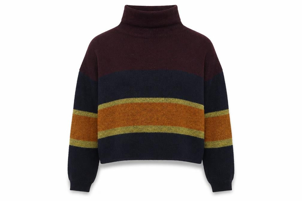 Front view of New Look women’s multicoloured knit jumper, size M