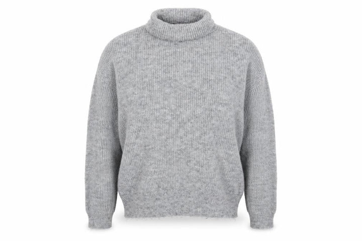 Mango Womens Grey  Knit Pullover Jumper Size S
