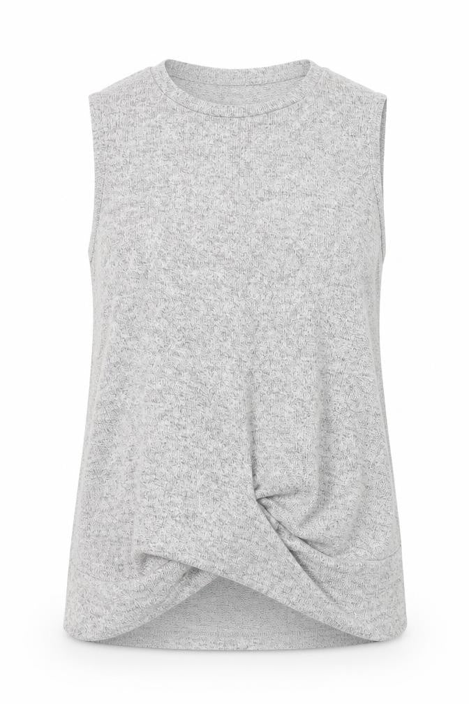 Front view of River Island women’s grey jumper, size UK 6