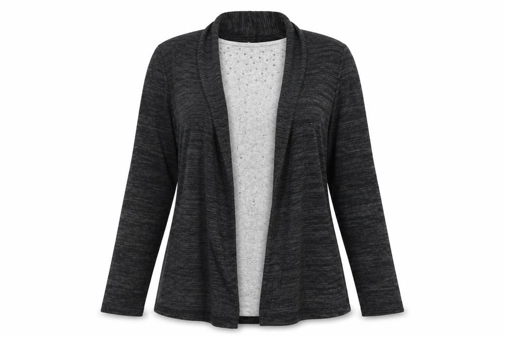 TIGI Womens Grey   Cardigan Jumper Size 14  - jewl detail