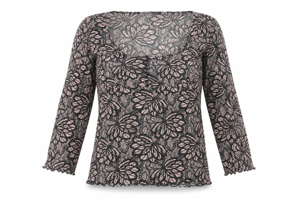Front view of Next women’s pink floral basic t-shirt, size UK 10