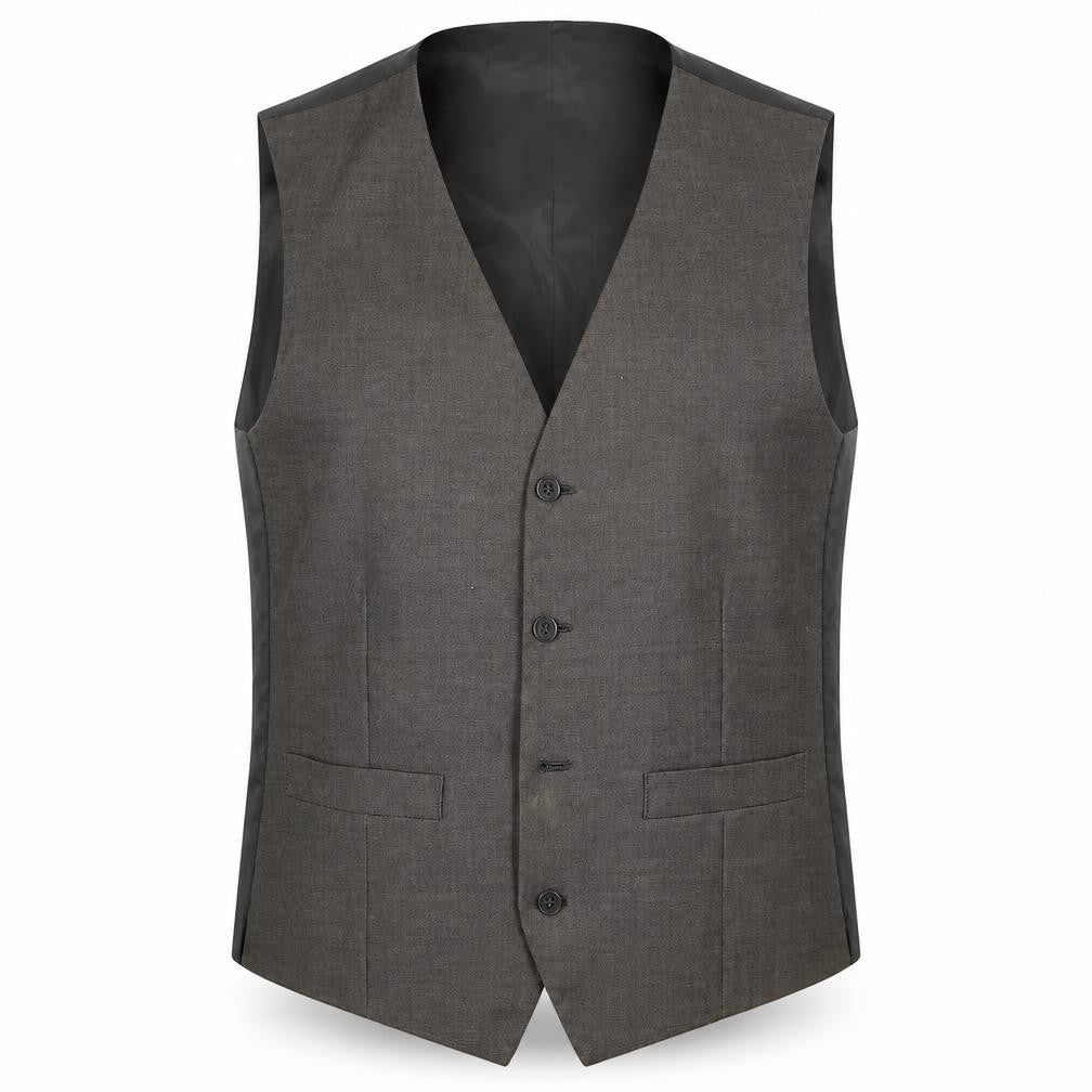 Burton Mens Grey   Jacket Suit Waistcoat Size 38