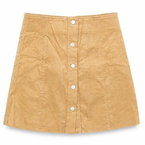 Glamorous Womens Beige  Corduroy A-Line Skirt Size XS