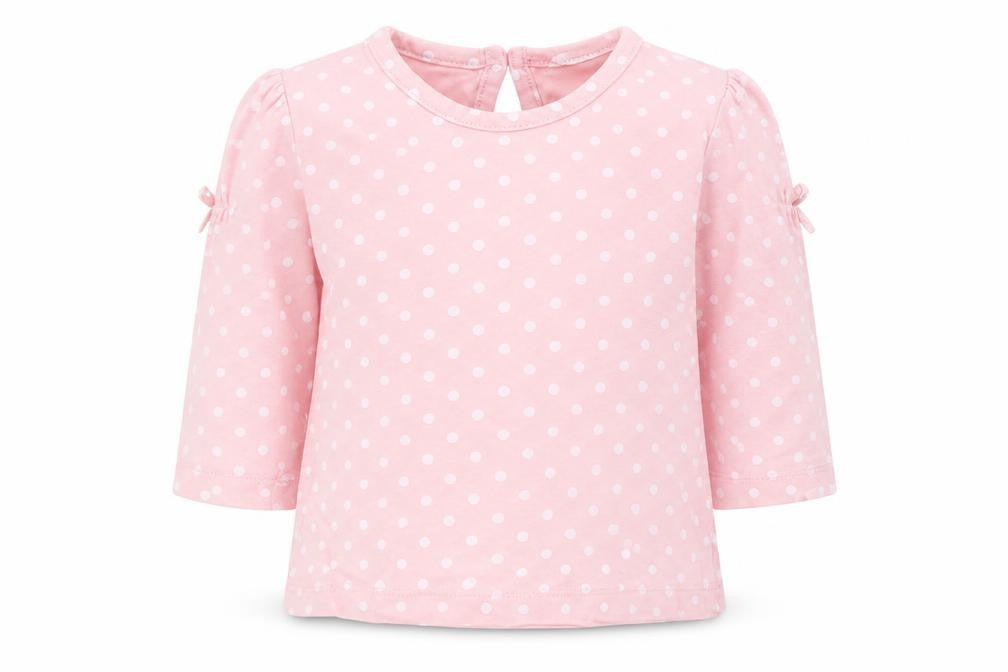 Disney Baby Baby Pink Spotted  Basic T-Shirt Size 3-6 Months