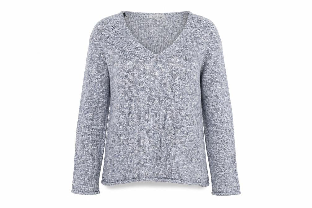 Front view of H&M women’s blue jumper, size XS