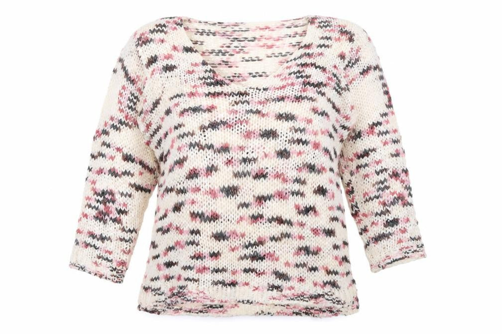 Front view of H&M women’s ivory jumper, size L