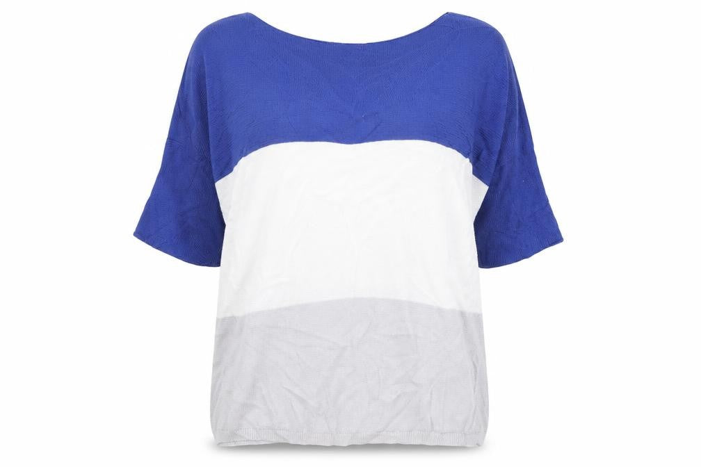 Front view of Nabella women’s blue jumper, size L