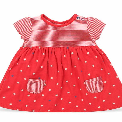 Mini Club Girls Red Striped  A-Line  Size 3-6 Months