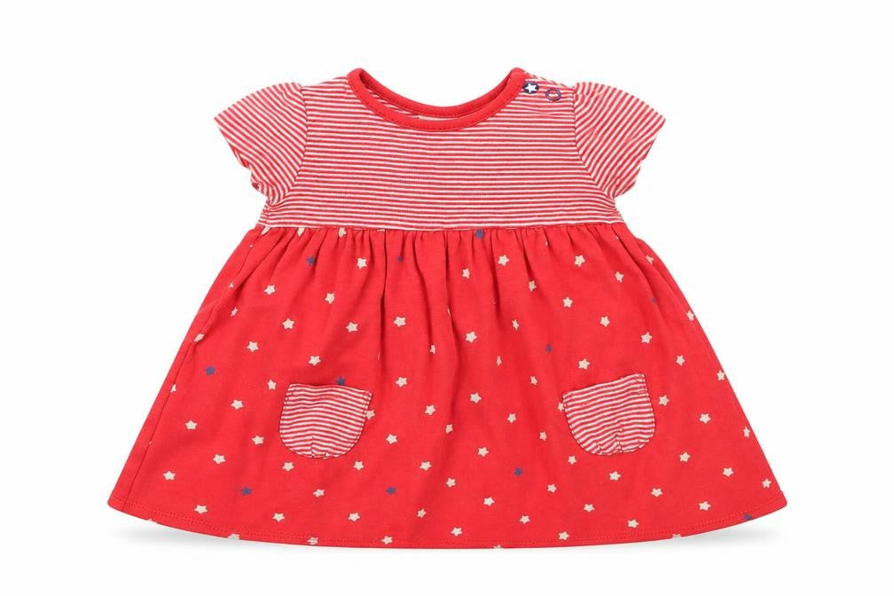 Mini Club Girls Red Striped  A-Line  Size 3-6 Months