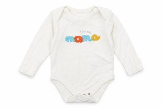 Front view of Marks & Spencer Baby White Leotard One-Piece, size 0-3, Months