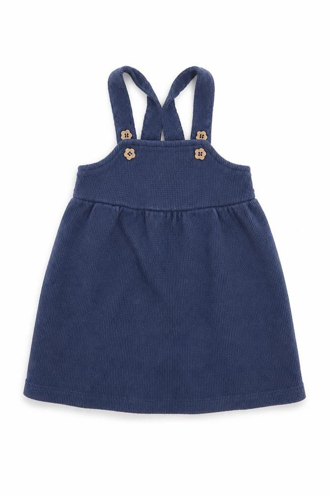 Front view of Tu girls’ blue a-line, size 12, months