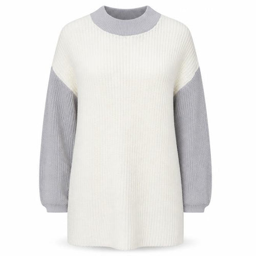 In the Style Womens White Colourblock  Jumper Dress  Size 8