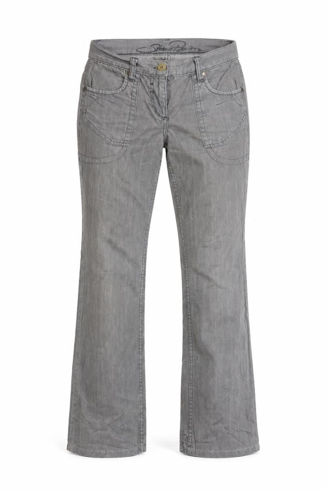 Preworn Womens Grey   Bootcut Jeans Size 32 in L29 in