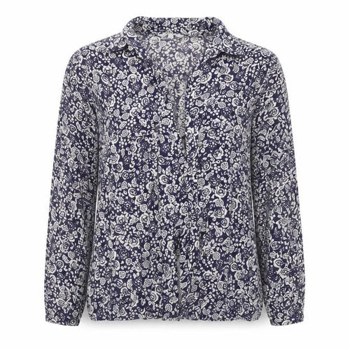 Peacocks Womens Blue Floral  Cardigan Jumper Size 10