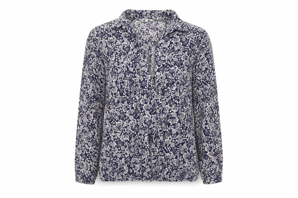 Peacocks Womens Blue Floral  Cardigan Jumper Size 10