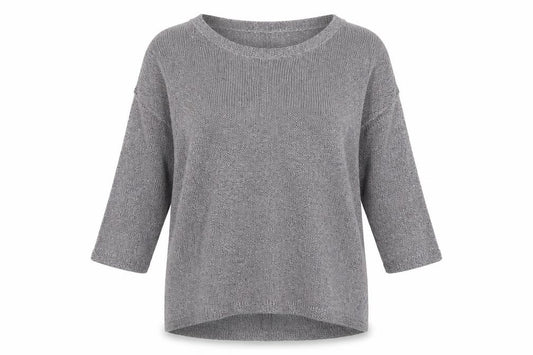 Front view of Next women’s grey jumper, size UK 10