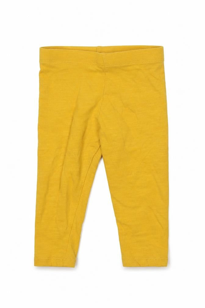 F&F Girls Yellow   Capri Leggings Size 9 Months