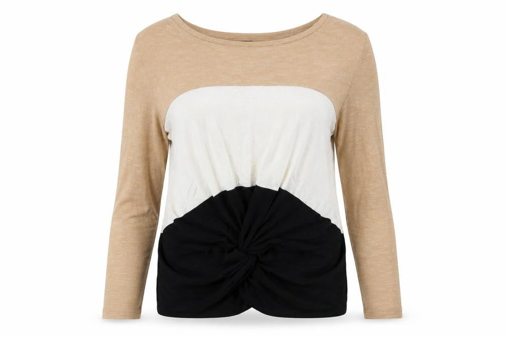 Front view of New Look women’s beige jumper, size M