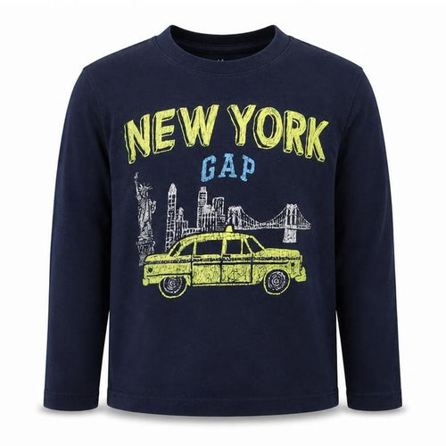 Gap Boys Blue   Basic T-Shirt Size 5 Years  - New York Yellow Taxi