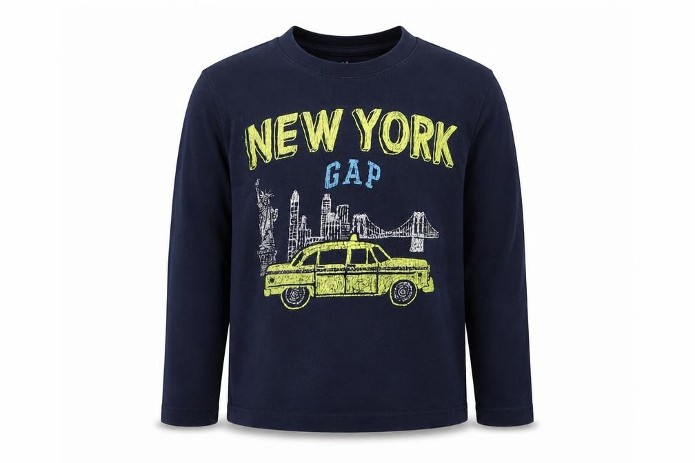 Gap Boys Blue   Basic T-Shirt Size 5 Years  - New York Yellow Taxi