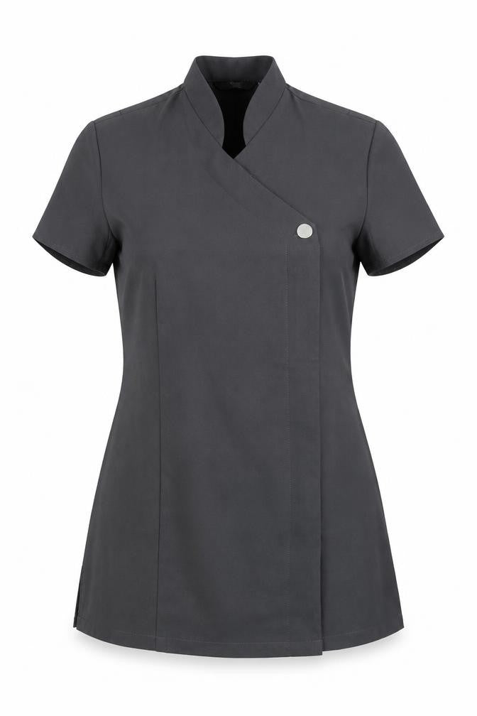 Front view of Simon Jersey women’s grey mini, size UK 10