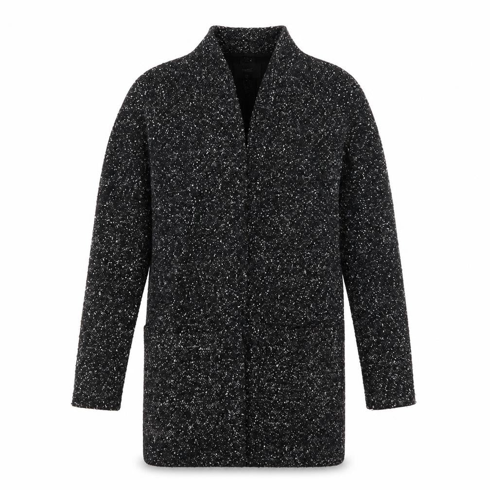 Front view of Next women’s black jacket, size UK 6