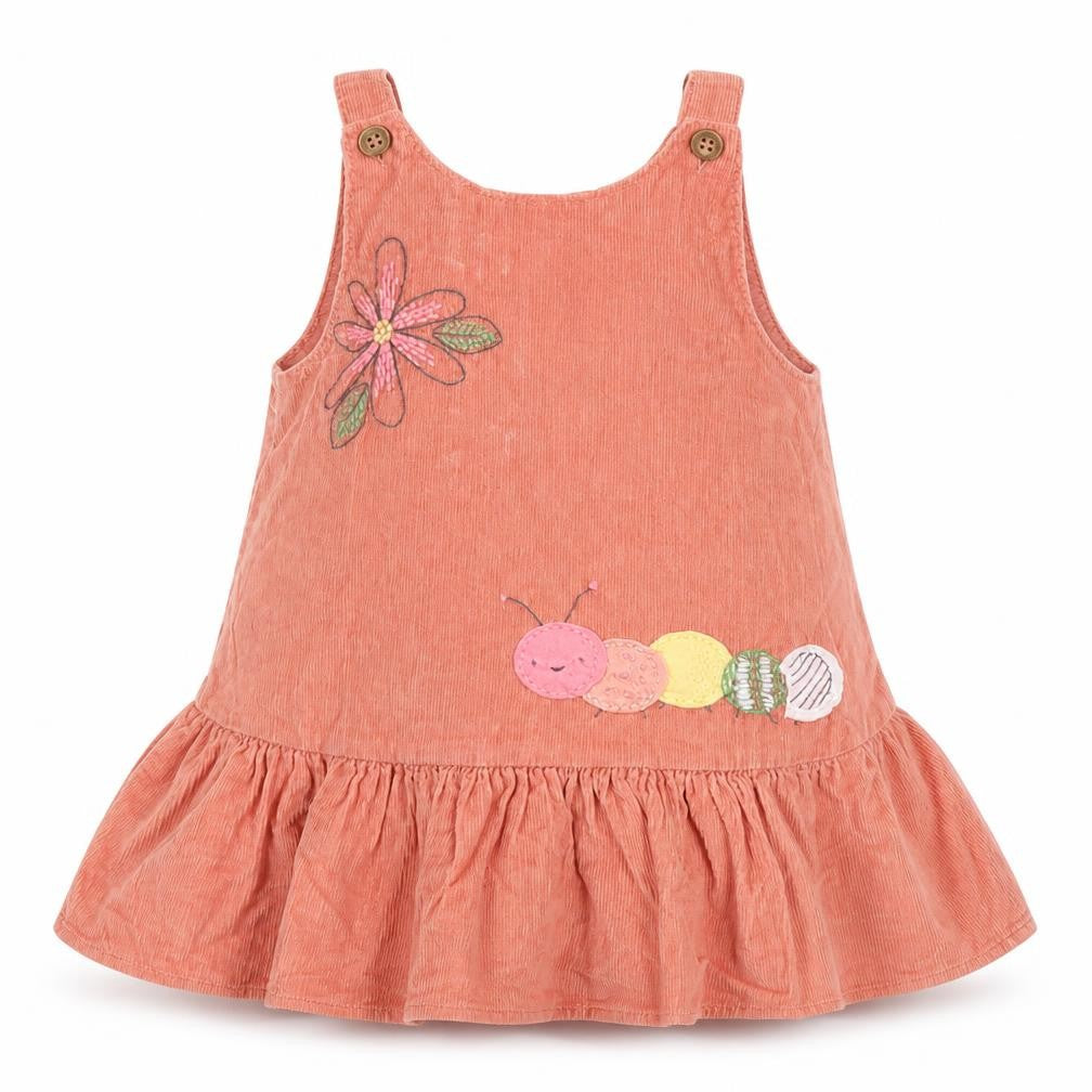 NEXT Girls Brown   Pinafore/Dungaree Dress  Size 6-9 Months