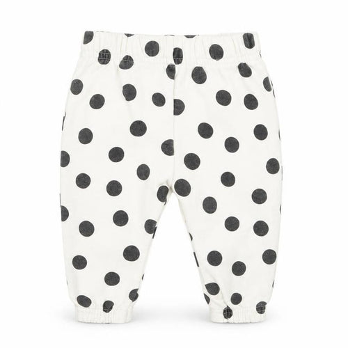 Primark Baby White Polka Dot  Jogger Trousers Size 6-9 Months