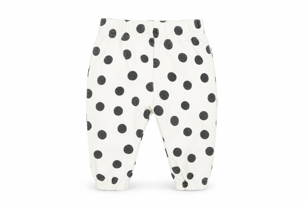 Primark Baby White Polka Dot  Jogger Trousers Size 6-9 Months