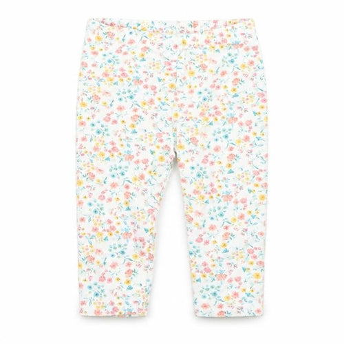 numeg Baby Multicoloured Floral  Cropped Leggings Size 6-9 Months