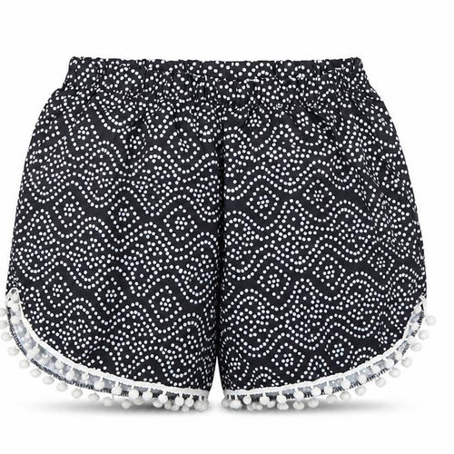 Preworn Womens Black Polka Dot  Culotte Shorts Size XL
