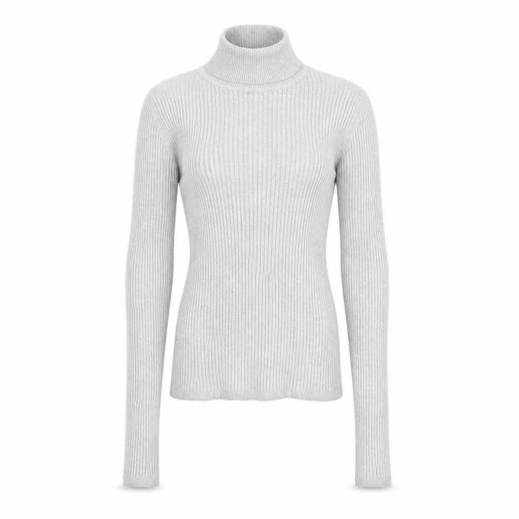 Front view of New Look women’s grey jumper, size UK 10